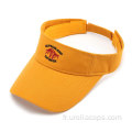 Visor solaire brodé en coton